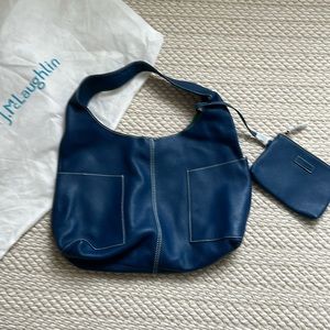 J McLaughlin Leather Bucket Bag